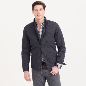 J Crew Grey Quilted jacket - M. See description